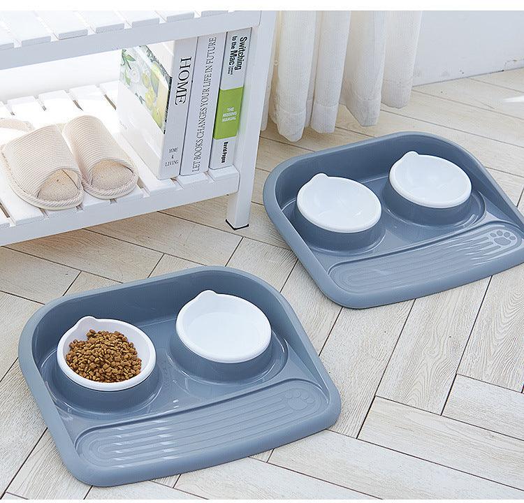 Eco-Friendly Dual-Purpose Pet Bowl - Non-Slip, Anti-Knock Design For Hassle-Free Feeding And Hydration-0