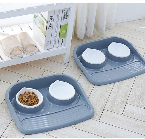 Eco-Friendly Dual-Purpose Pet Bowl - Non-Slip, Anti-Knock Design For Hassle-Free Feeding And Hydration-0