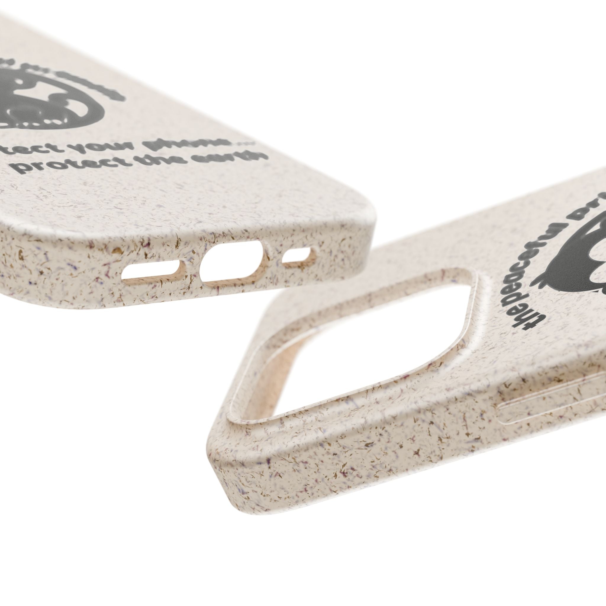 Biodegradable Phone Case — "The Peaceful Primate" Eco-Friendly Protection